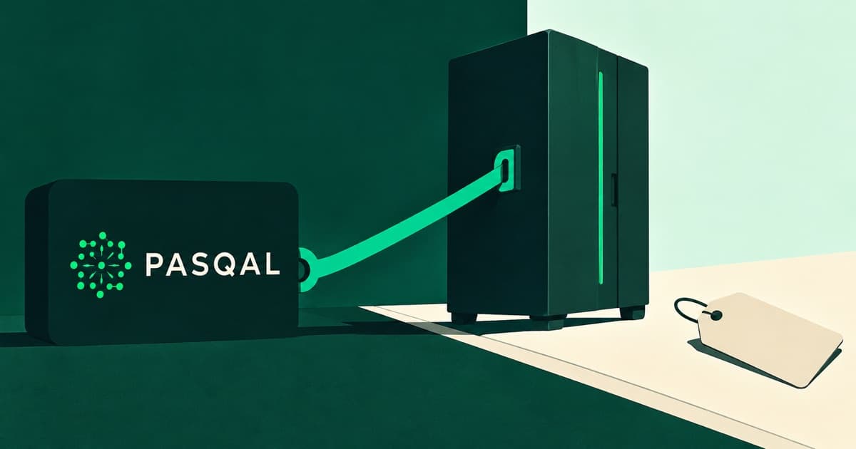 Editorial illustration for Pasqal (PSQL) H1 2026 Earnings: Zero QPU Sales, Aramco Machine Kept as a Service