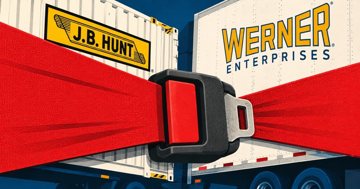 Editorial illustration for Freight Trucking Faces Qualified-Driver Capacity Constraints