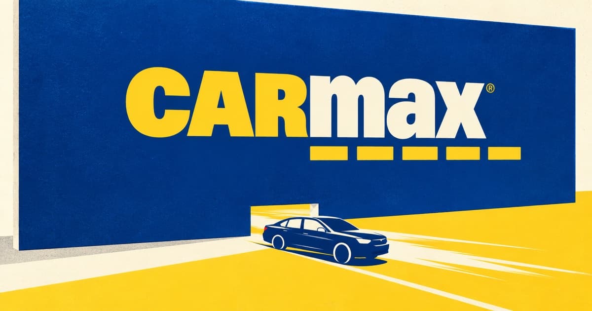 Editorial illustration for CarMax (KMX) Q2 FY2027 Results: Comps Up 13% on a $111 GPU Cut