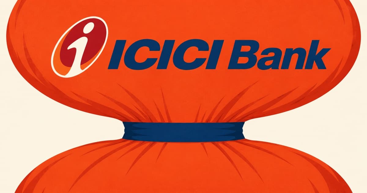 Editorial illustration for ICICI Bank (IBN) Q2 FY2027 results: FCNR deposits lift profit 20%, margin falls to 4.18%
