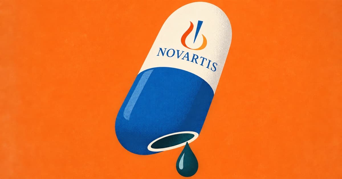 Editorial illustration for Novartis (NVS) Q3 2026 earnings: core profit up 10%, guidance raised