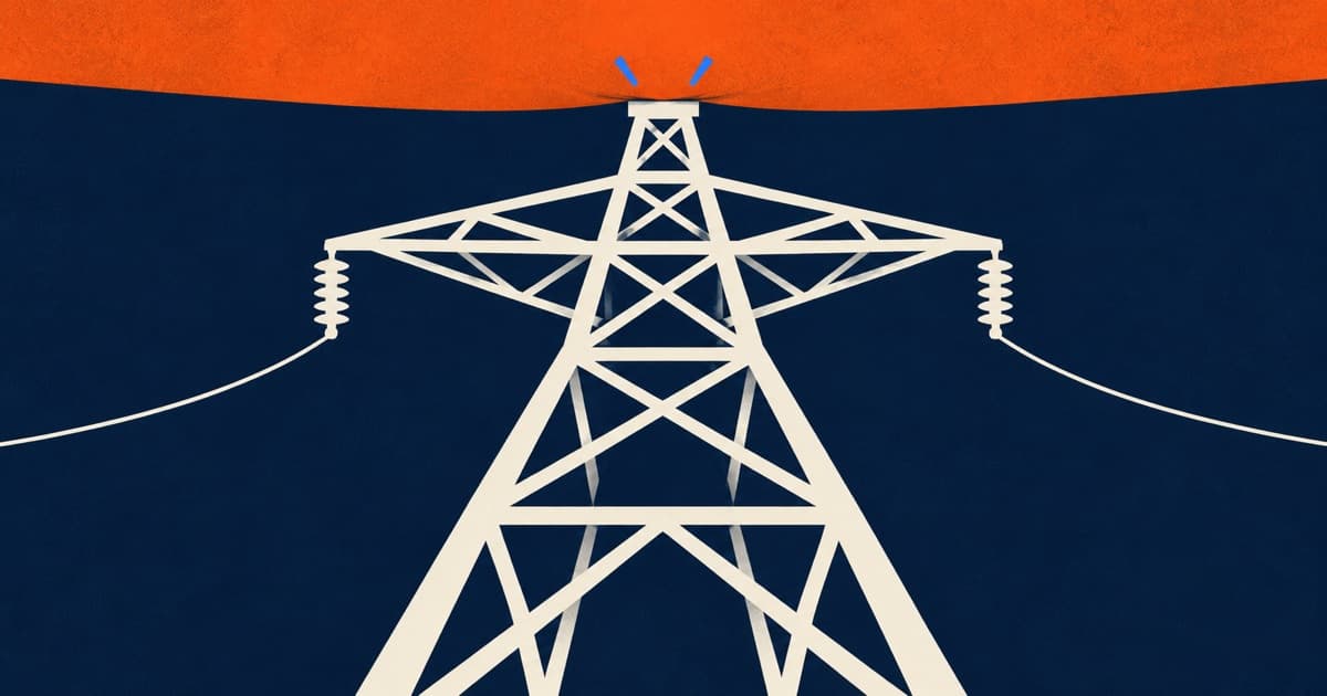 Editorial illustration for Electric Transmission Shifts Toward Regional Grid Investment