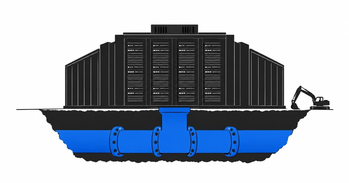 Editorial illustration for Civil Infrastructure Supply Chains See Data Center Contribution Nearly Double