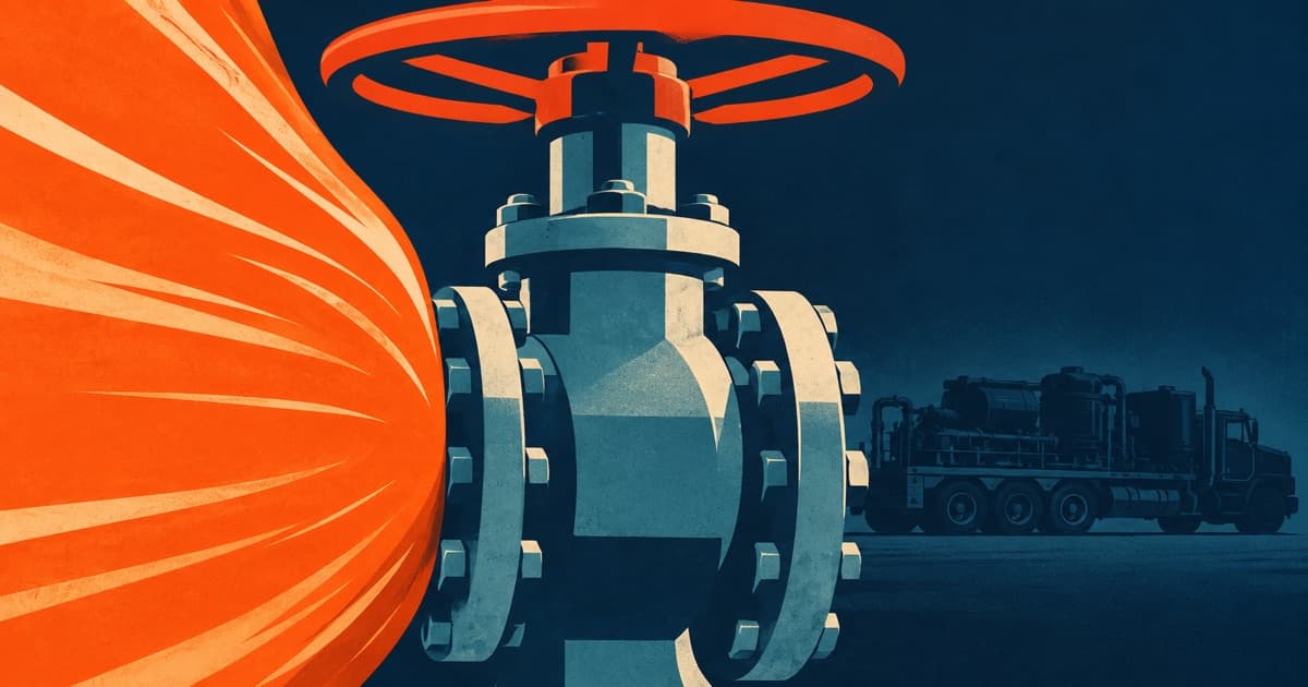 Editorial illustration for US Pressure Pumping Capacity Tightens