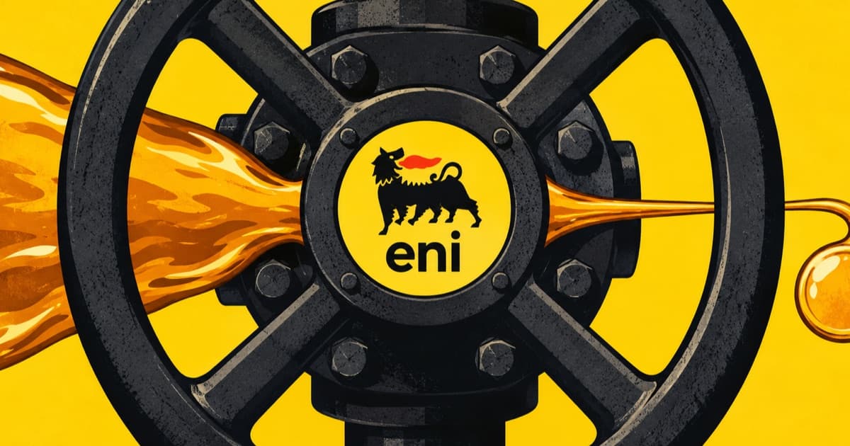 Editorial illustration for Eni (E) Q3 2026 Results: Refining Windfall Funds €1.3B Special Dividend