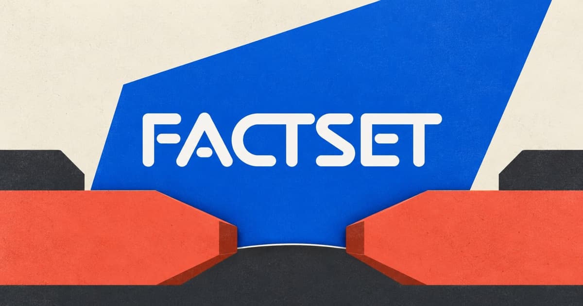 Editorial illustration for FactSet (FDS) Q4 2026 earnings: record ASV gain, margin below guidance