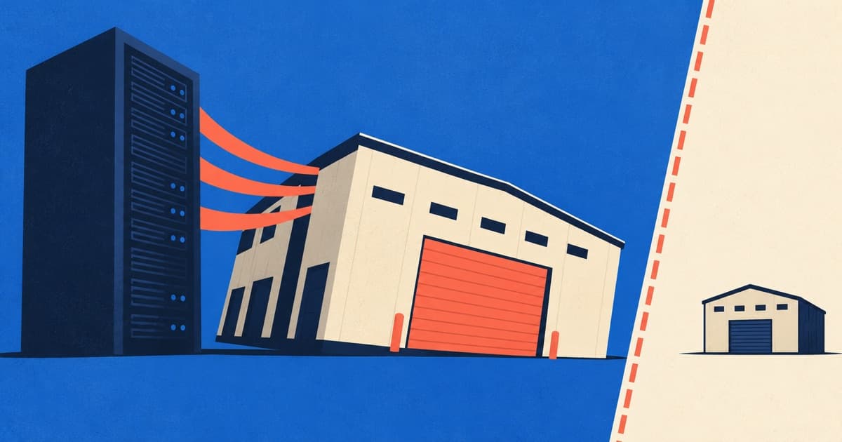 Editorial illustration for Warehouse Leasing Shifts Toward Data Center-Driven Demand