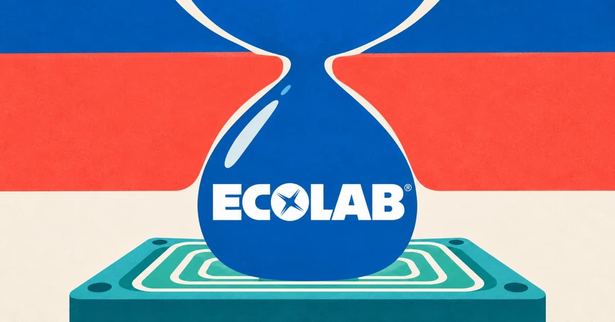 Editorial illustration for Ecolab (ECL) Q3 2026 Earnings: High-Tech Up 63%, Water Profit Growth Hits 9%